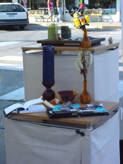 2005 Valley Junction Art Festival Display Tables